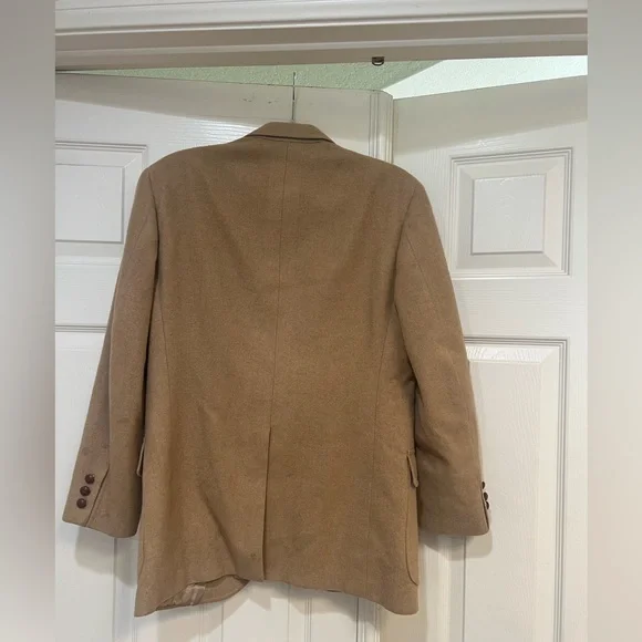 READGATE‎ EXCLUSIVELY ROBINS 100% Real Camel hair coat/ blazer in beige cream